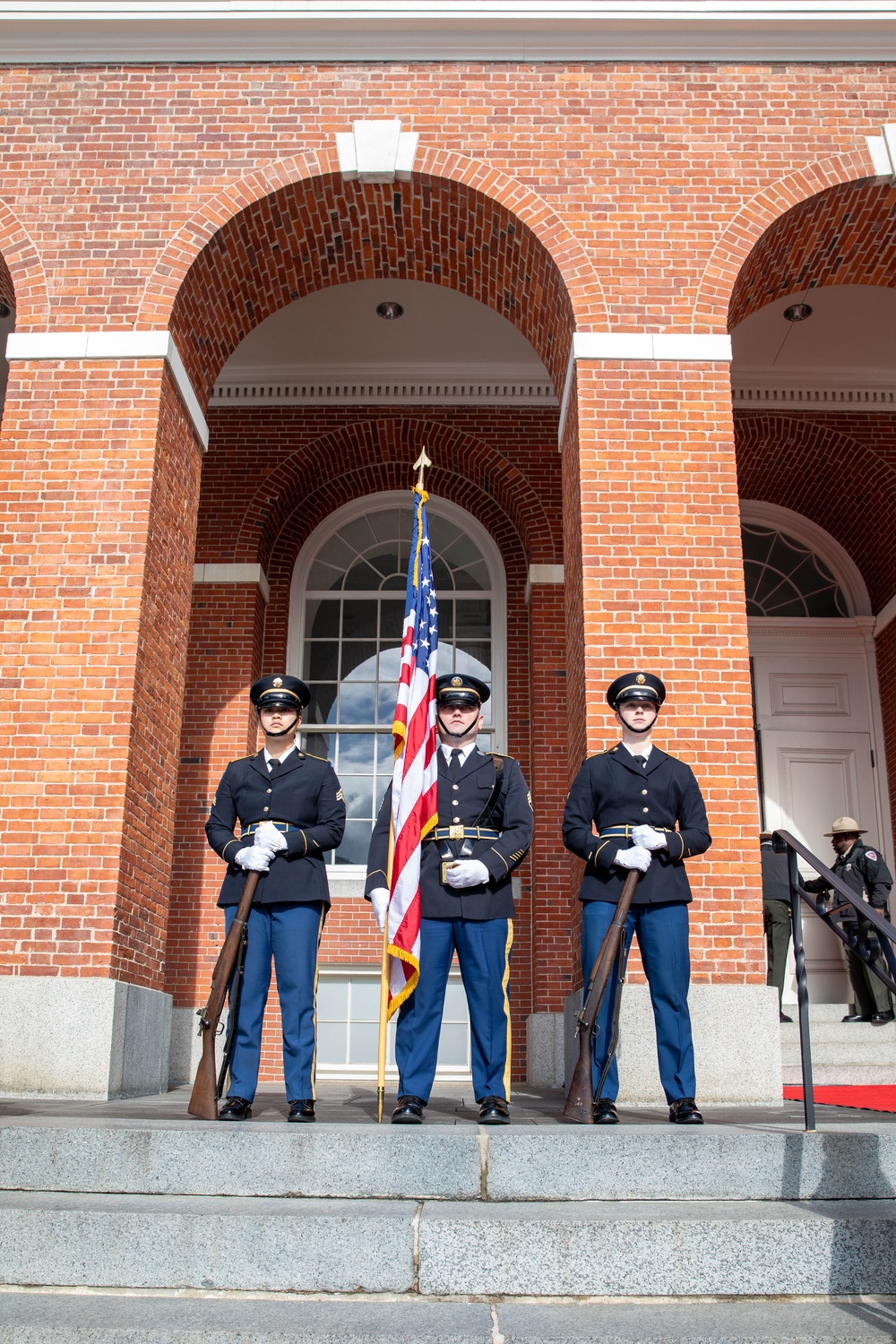 Mass. Guard Welcomes King of Jordon to State House