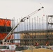 January 2025 barracks construction operations for East Barracks Project at Fort McCoy