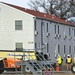 Contractors prepare second World War II-era barracks to be moved at Fort McCoy