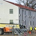 Contractors prepare second World War II-era barracks to be moved at Fort McCoy