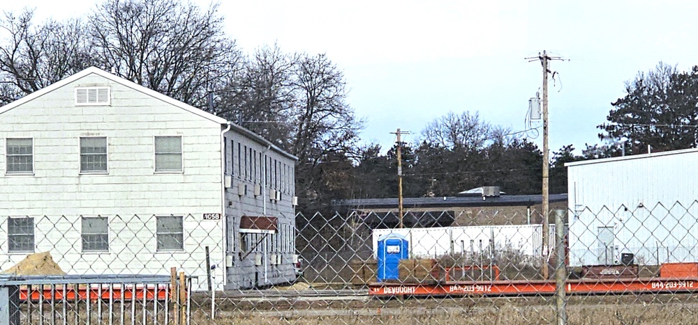 Contractors prepare second World War II-era barracks to be moved at Fort McCoy