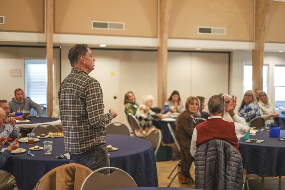 Colonel Bortnem attends Sea Island Rotary Club Meeting