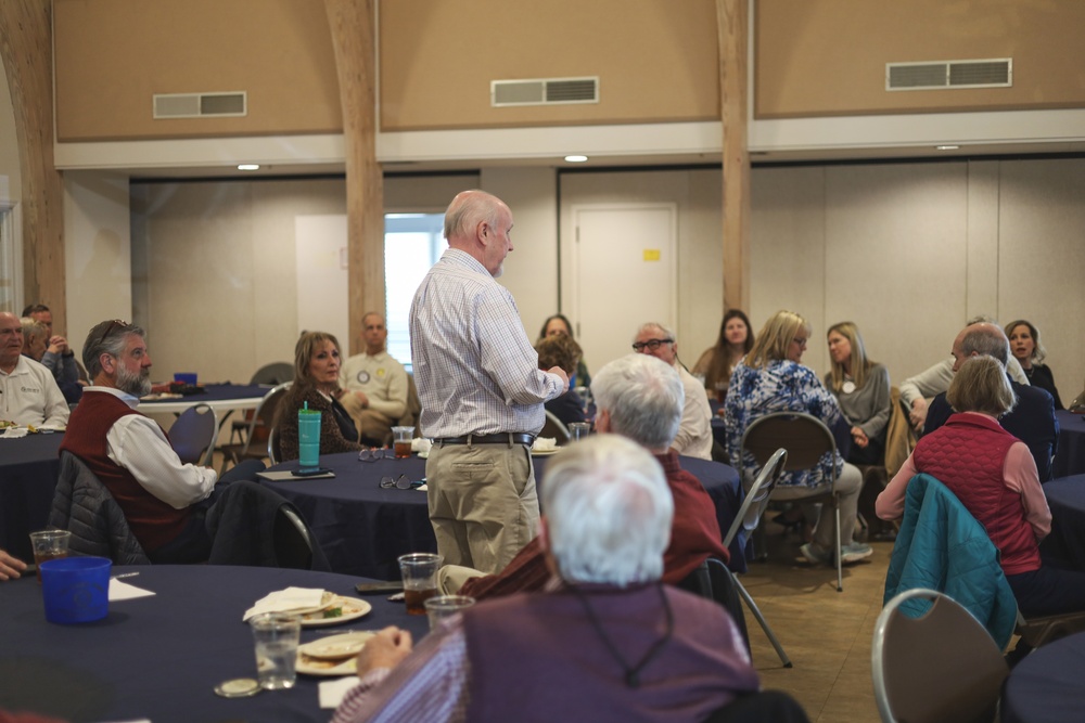 Colonel Bortnem attends Sea Island Rotary Club Meeting