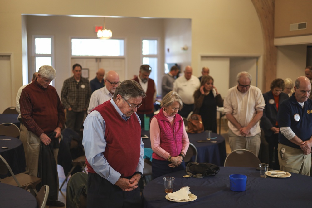 Colonel Bortnem attends Sea Island Rotary Club Meeting