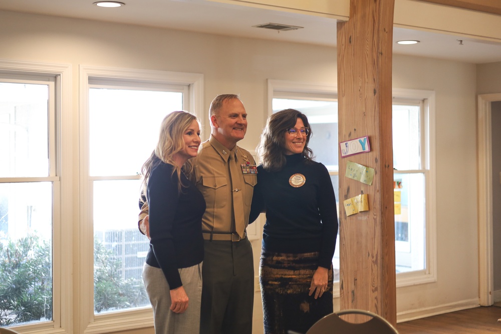 Colonel Bortnem attends Sea Island Rotary Club Meeting