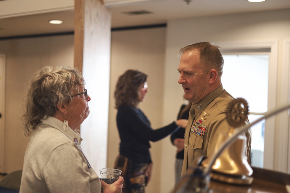 Colonel Bortnem attends Sea Island Rotary Club Meeting