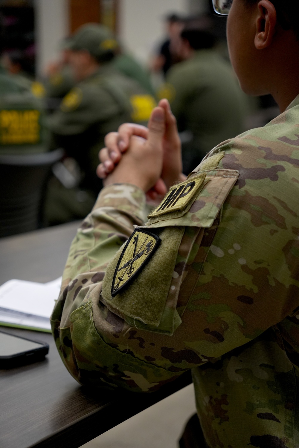 Military Police and Border Patrol supporting southern border mission