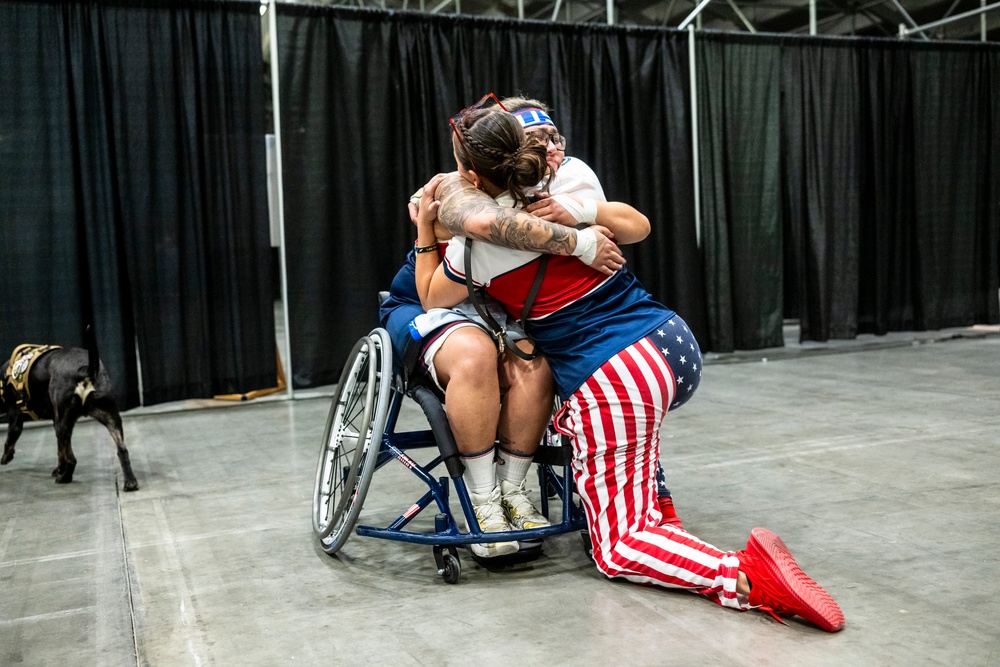 Team U.S. competes against Israel in wheelchair basketball finals, earns silver