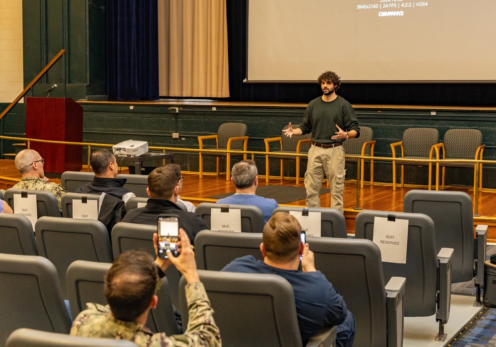 Actor Noah Centineo visits Naval Station Norfolk