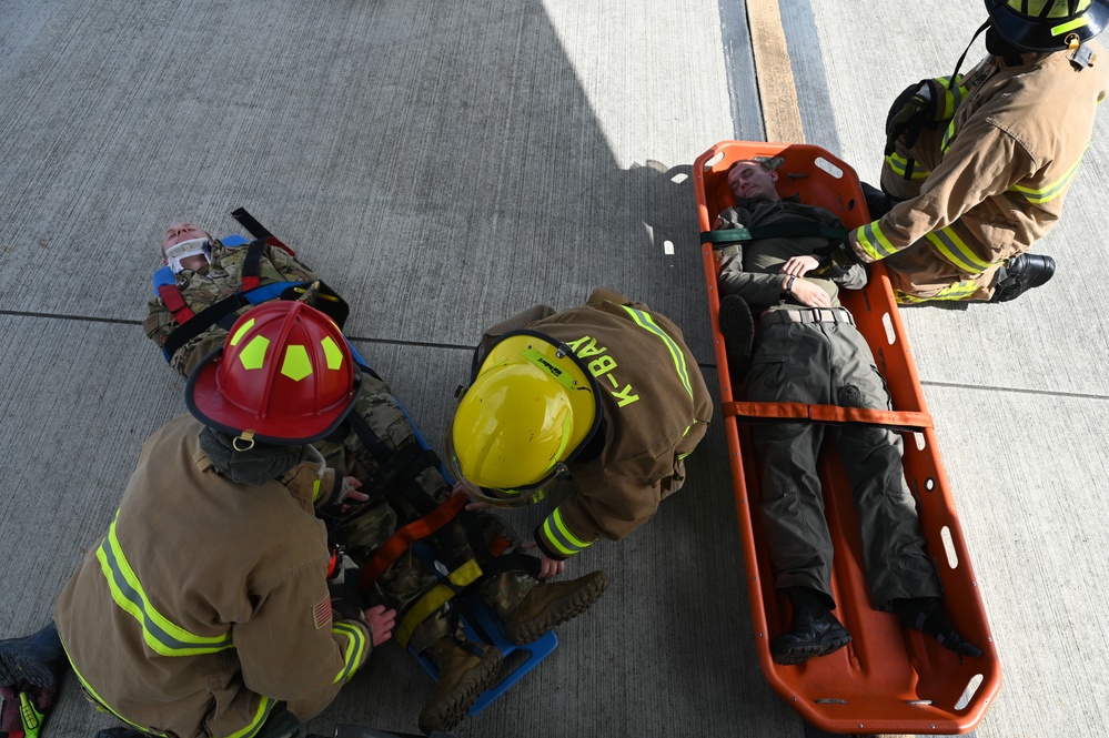 Joint fire rescue training at Exercise NEXUS FORGE