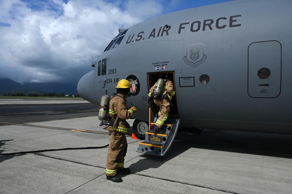 Joint fire rescue training at Exercise NEXUS FORGE