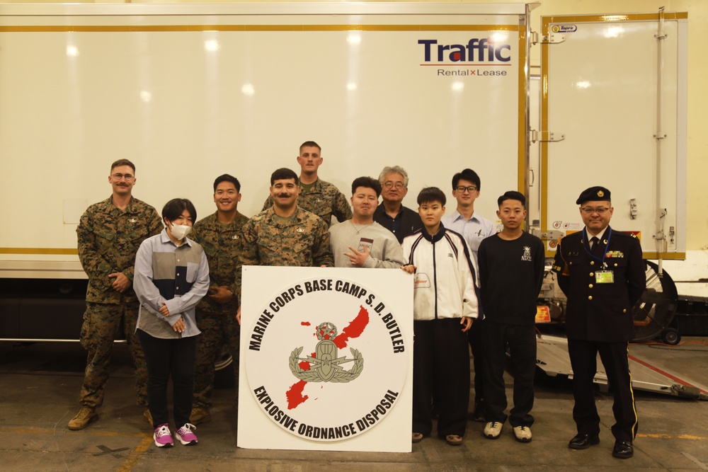 Chiba Institute of Science students visit Camp Foster EOD