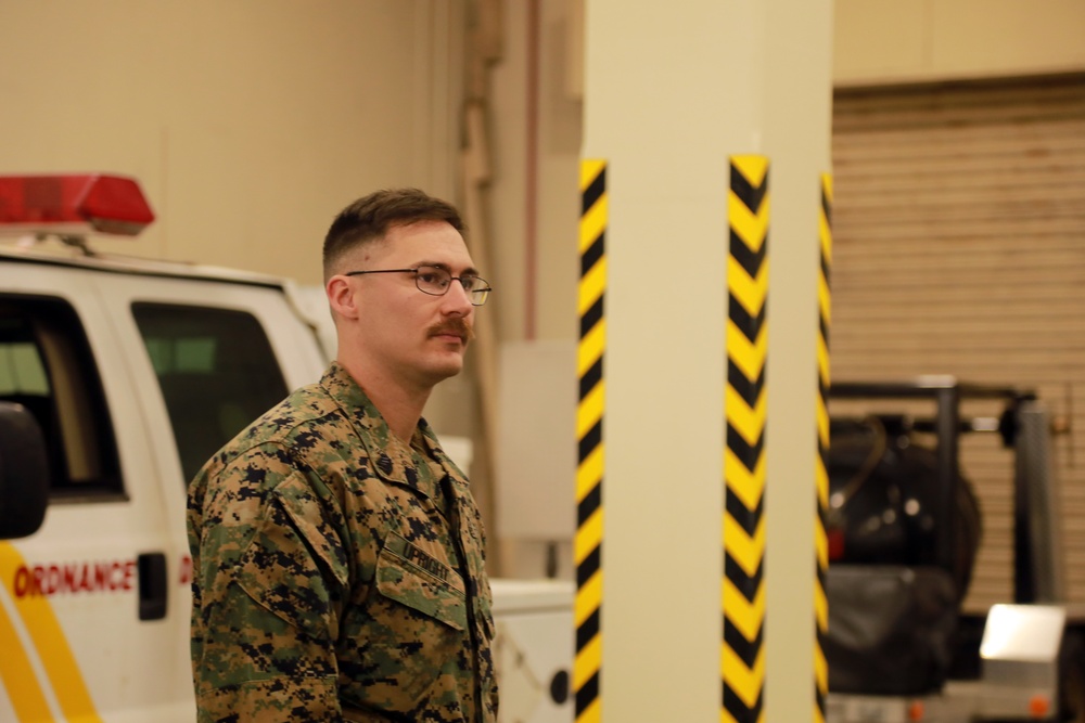 Chiba Institute of Science students visit Camp Foster EOD