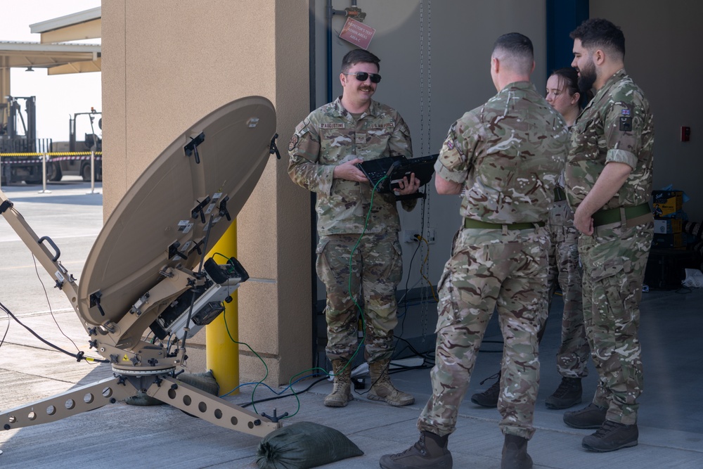 378th ECS and Royal Air Force Troops Exchange Communications Expertise