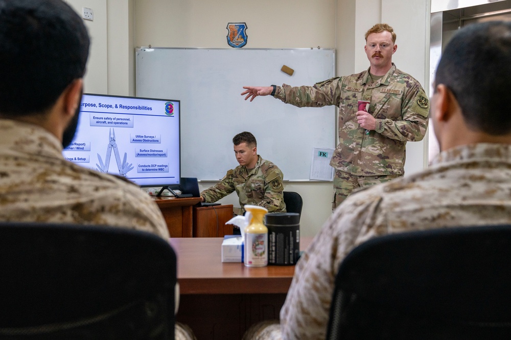 378th EOSS and Partner Nation Controllers Team Up for Landing Zone Training