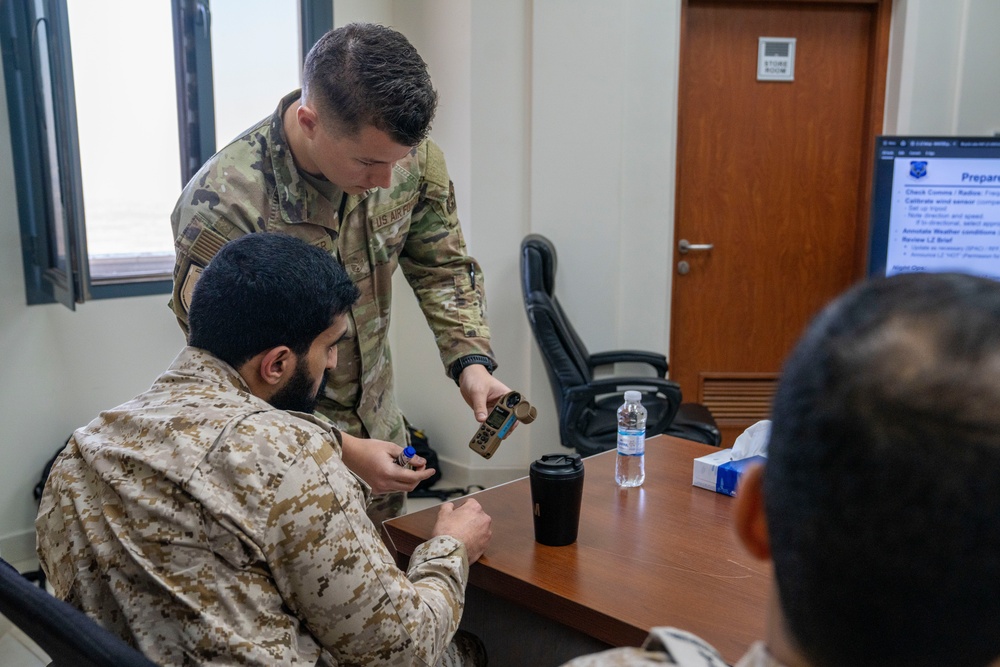 378th EOSS and Partner Nation Controllers Team Up for Landing Zone Training