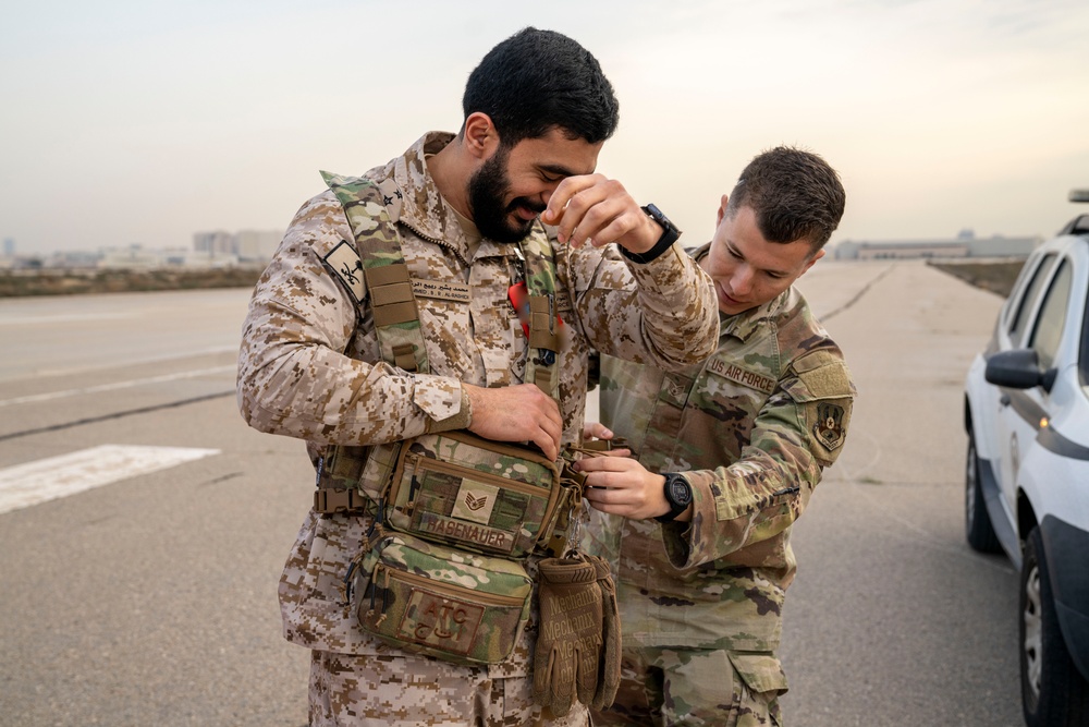 378th EOSS and Partner Nation Controllers Team Up for Landing Zone Training