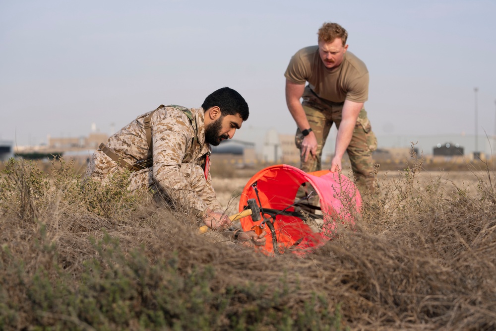 378th EOSS and Partner Nation Controllers Team Up for Landing Zone Training