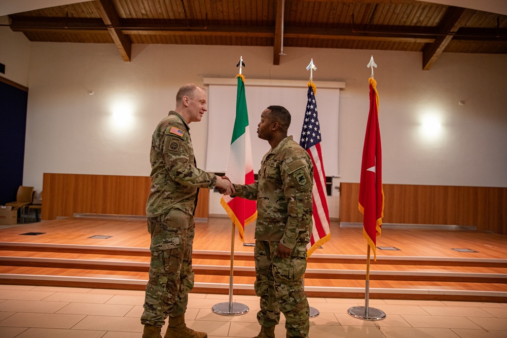 Capt. Bret Borden promotes to Maj.
