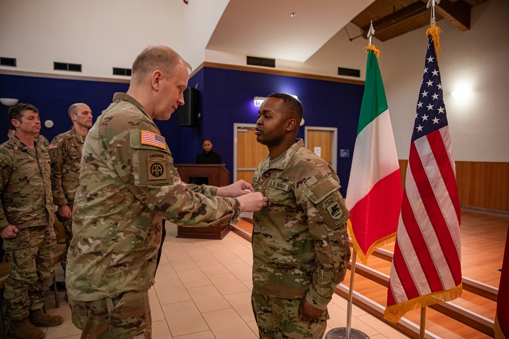 Capt. Bret Borden promotes to Maj.