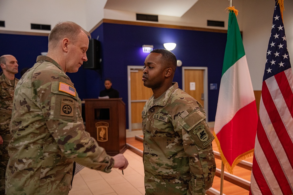 Capt. Bret Borden promotes to Maj.