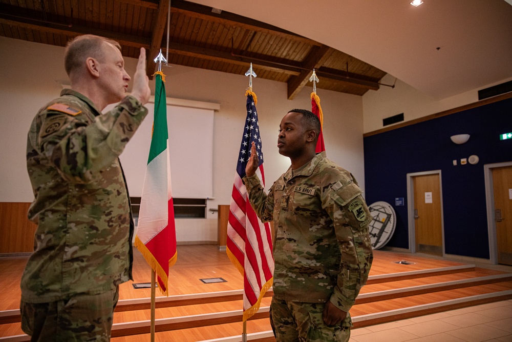 Capt. Bret Borden promotes to Maj.