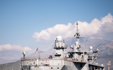 U.S. 6th Fleet embarks flagship USS Mount Whitney