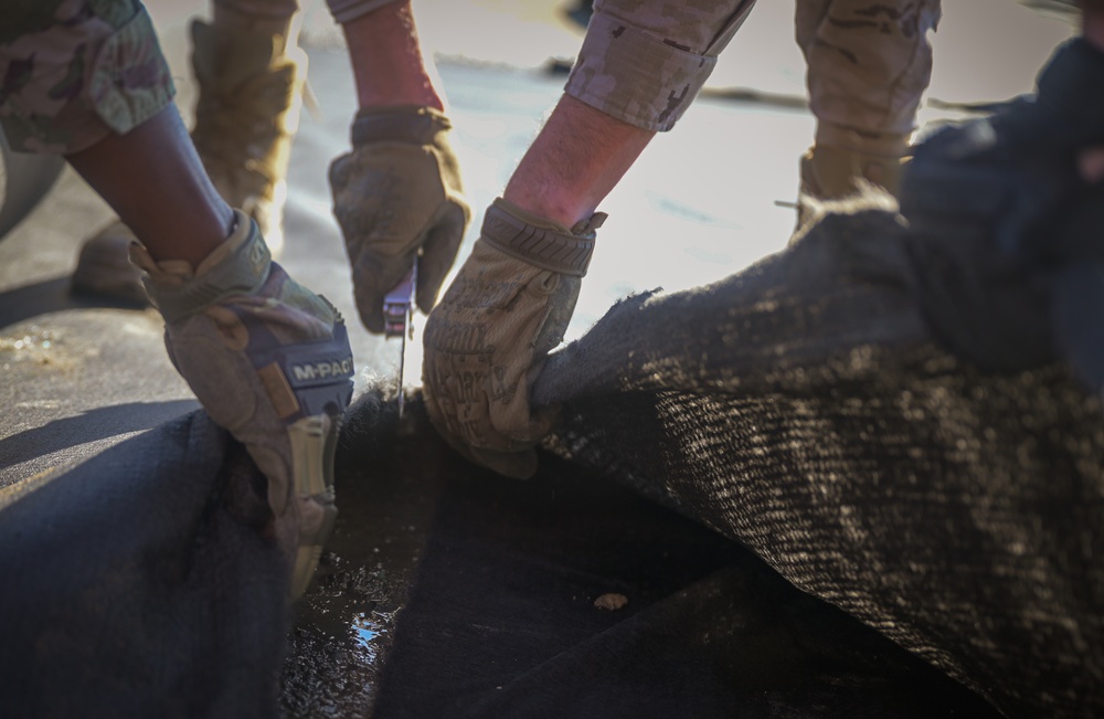 U.S., Spanish, Portuguese military personnel participate in expeditionary airfield damage repair training at Morón AB