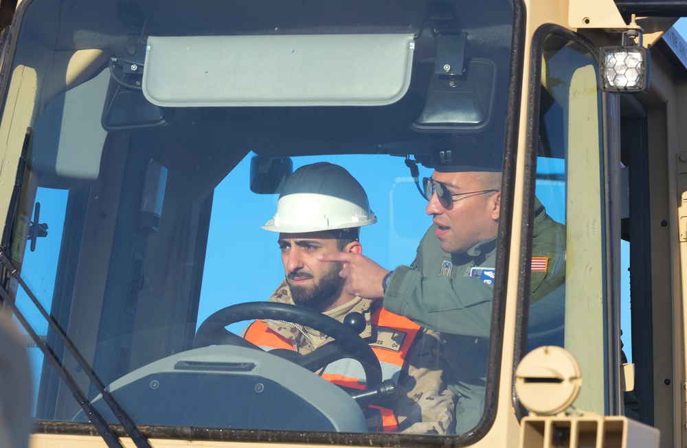 U.S., Spanish, Portuguese military personnel participate in expeditionary airfield damage repair training at Morón AB