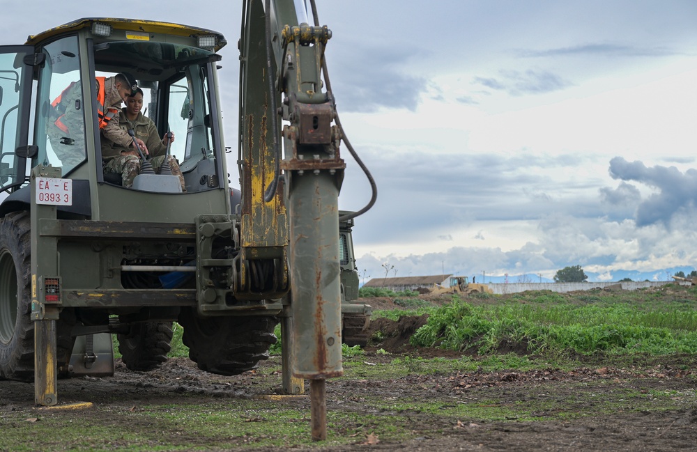 U.S., Spanish, Portuguese military personnel participate in expeditionary airfield damage repair training at Morón AB