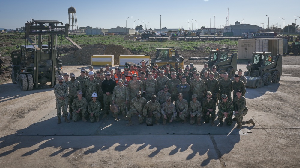 U.S., Spanish, Portuguese military personnel participate in expeditionary airfield damage repair training at Morón AB