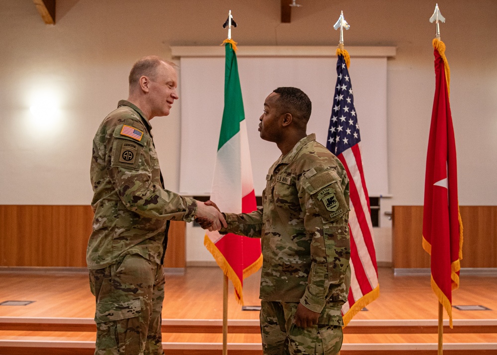 Maj. Bret Borden gets promoted from Cpt. to Maj.