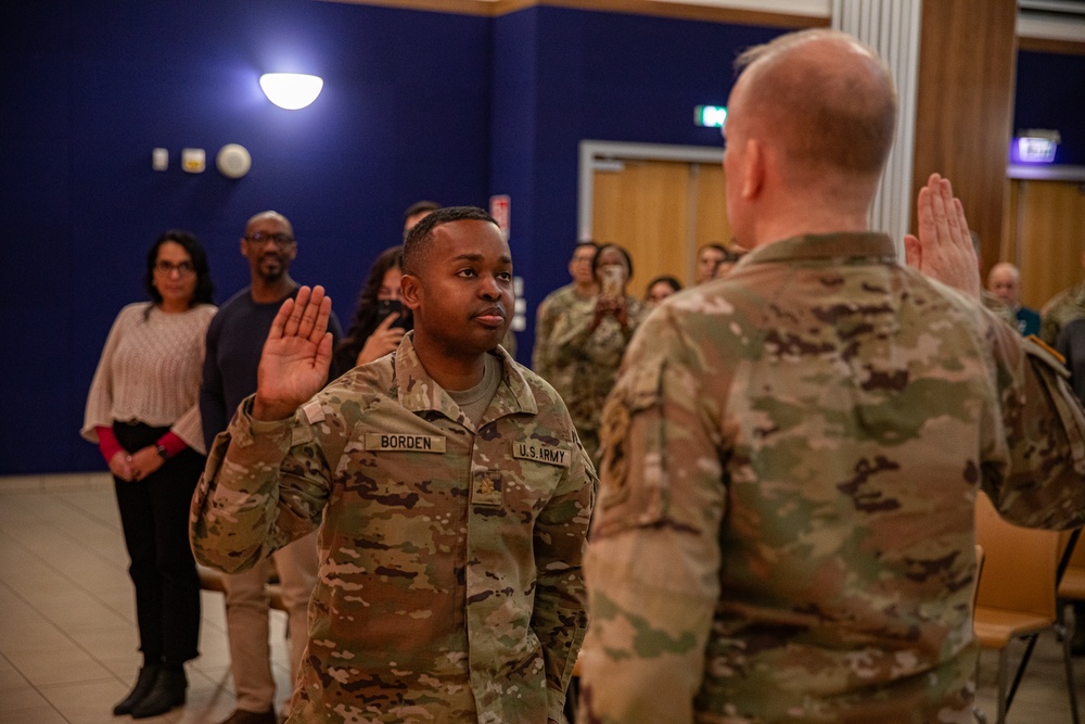 Maj. Bret Borden gets promoted from Cpt. to Maj.