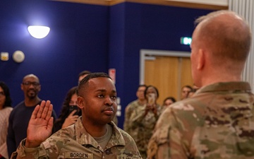 Maj. Bret Borden gets promoted from Cpt. to Maj.