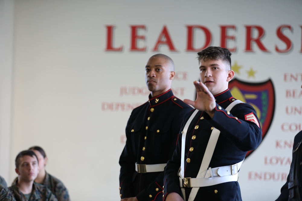 Joint Armed Forces Color Guard Visits New Orleans High Schools