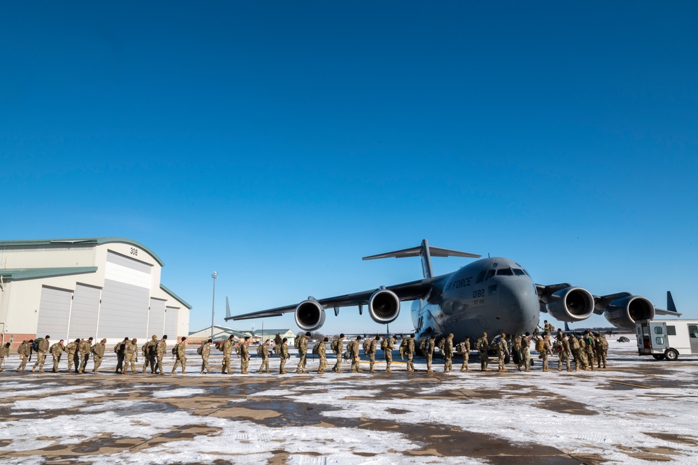 167th Air Transportation Function processes passengers and cargo for flight home