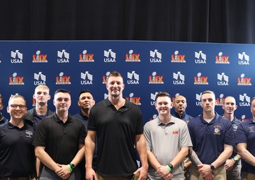 Joint Armed Forces Color Guard Meets Rob Gronkowski