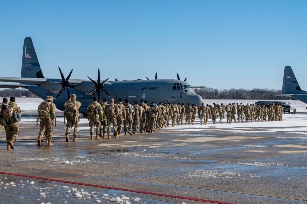 167th Air Transportation Function processes passengers and cargo for flight home