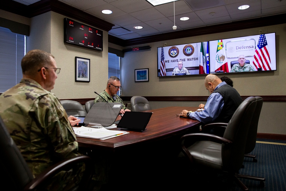 USNORTHCOM Commander speaks with Mexico's Secretariat of National Defense (Defensa)