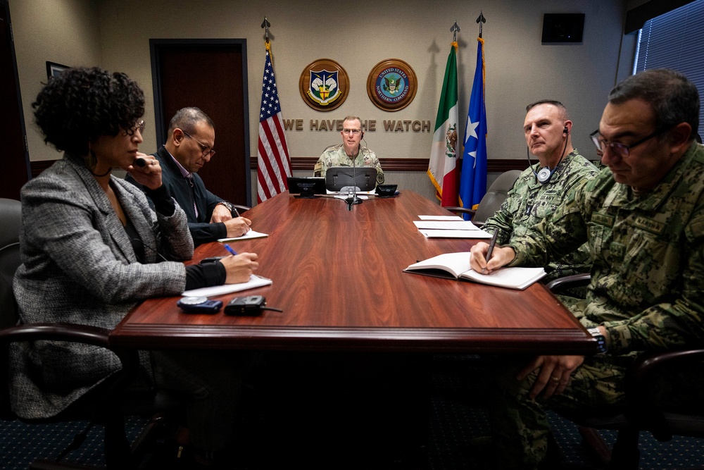 USNORTHCOM Commander speaks with Mexico's Secretariat of the Navy (Marina)