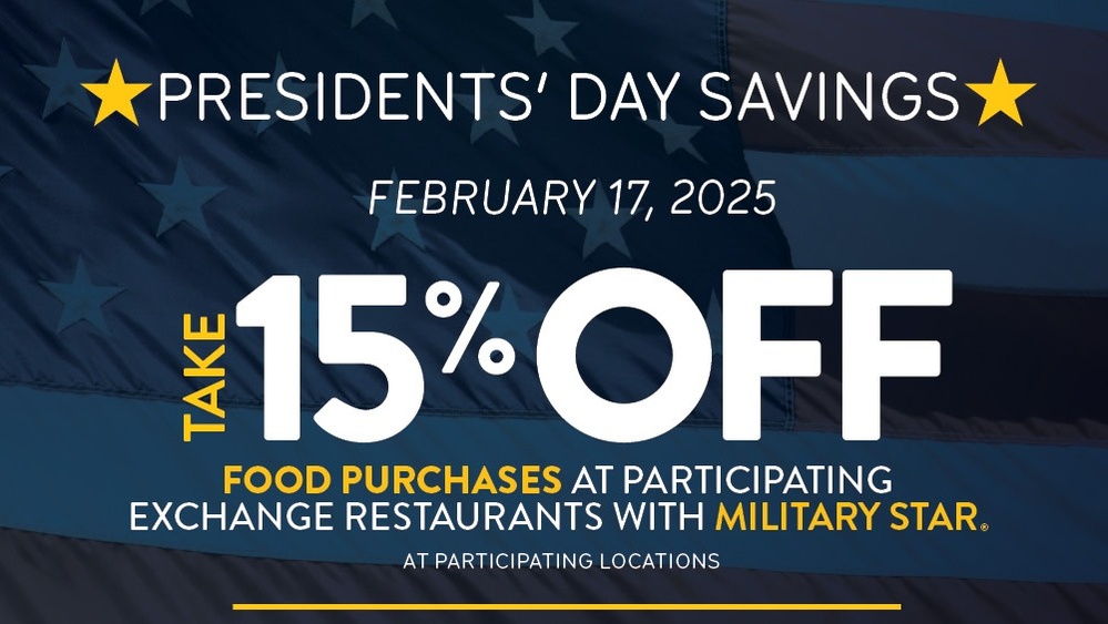 Maximize the MILITARY STAR® Savings with Presidents’ Day Deals at the Exchange