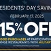 Maximize the MILITARY STAR® Savings with Presidents’ Day Deals at the Exchange