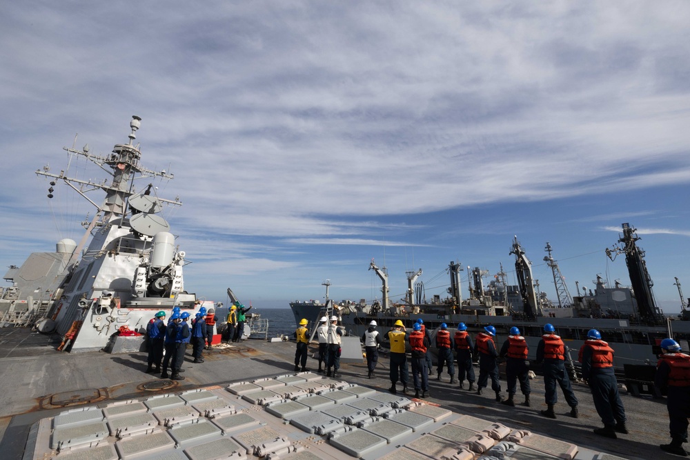 Truxtun Conducts Replenishment at Sea