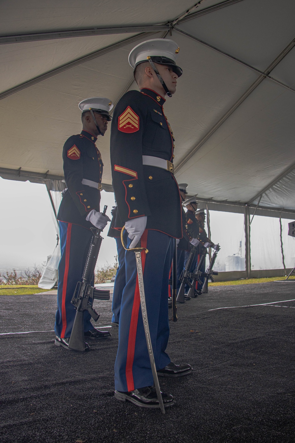 Marines Participate in Annual President Ronald Reagan Wreath Laying Ceremony