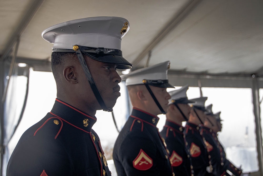 Marines Participate in Annual President Ronald Reagan Wreath Laying Ceremony