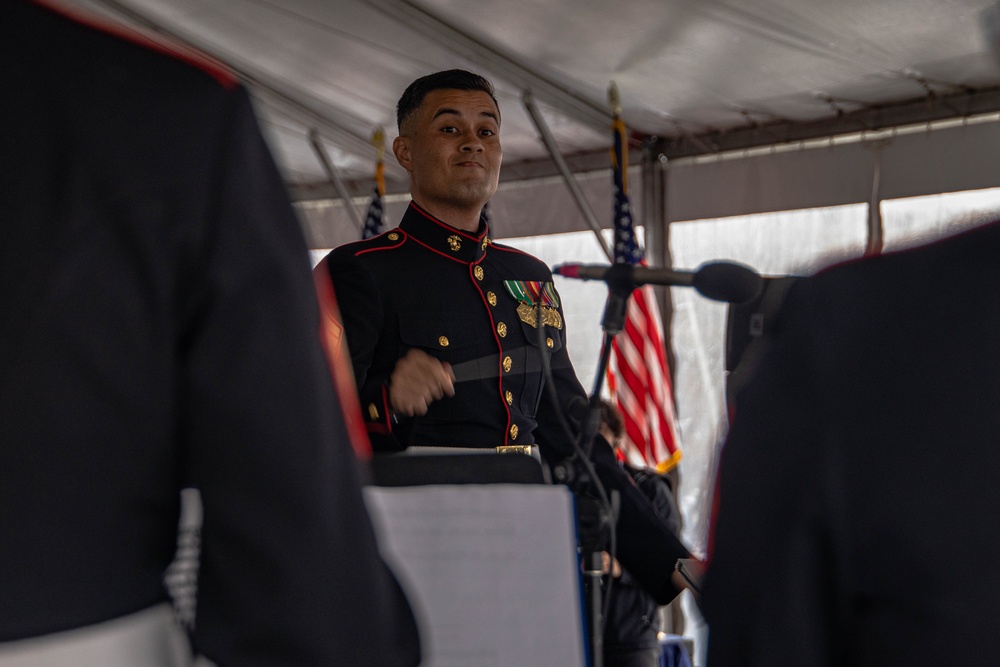 Marines Participate in Annual President Ronald Reagan Wreath Laying Ceremony