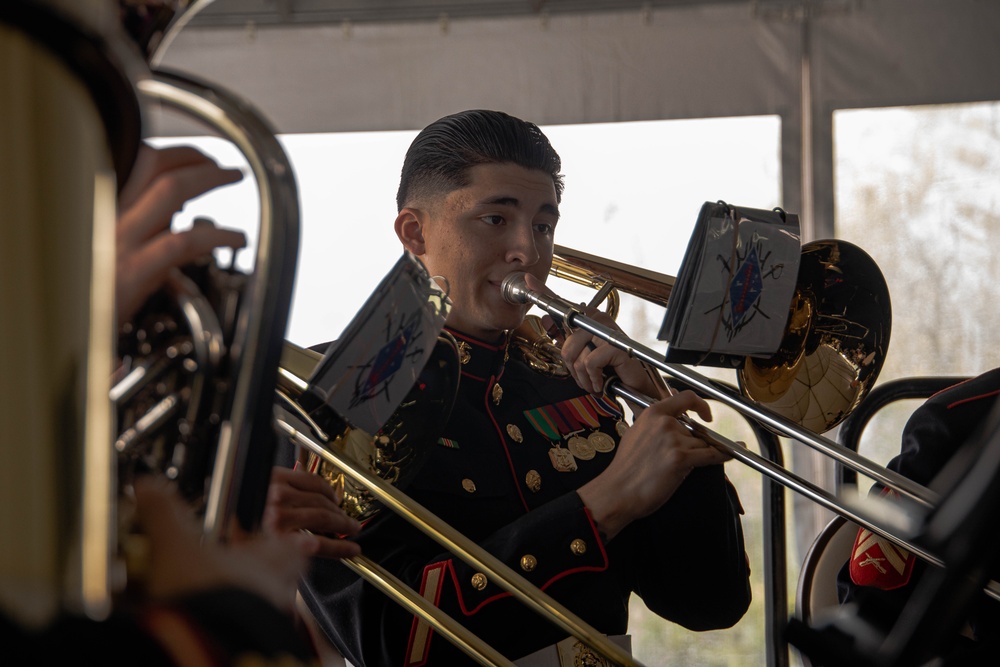 Marines Participate in Annual President Ronald Reagan Wreath Laying Ceremony