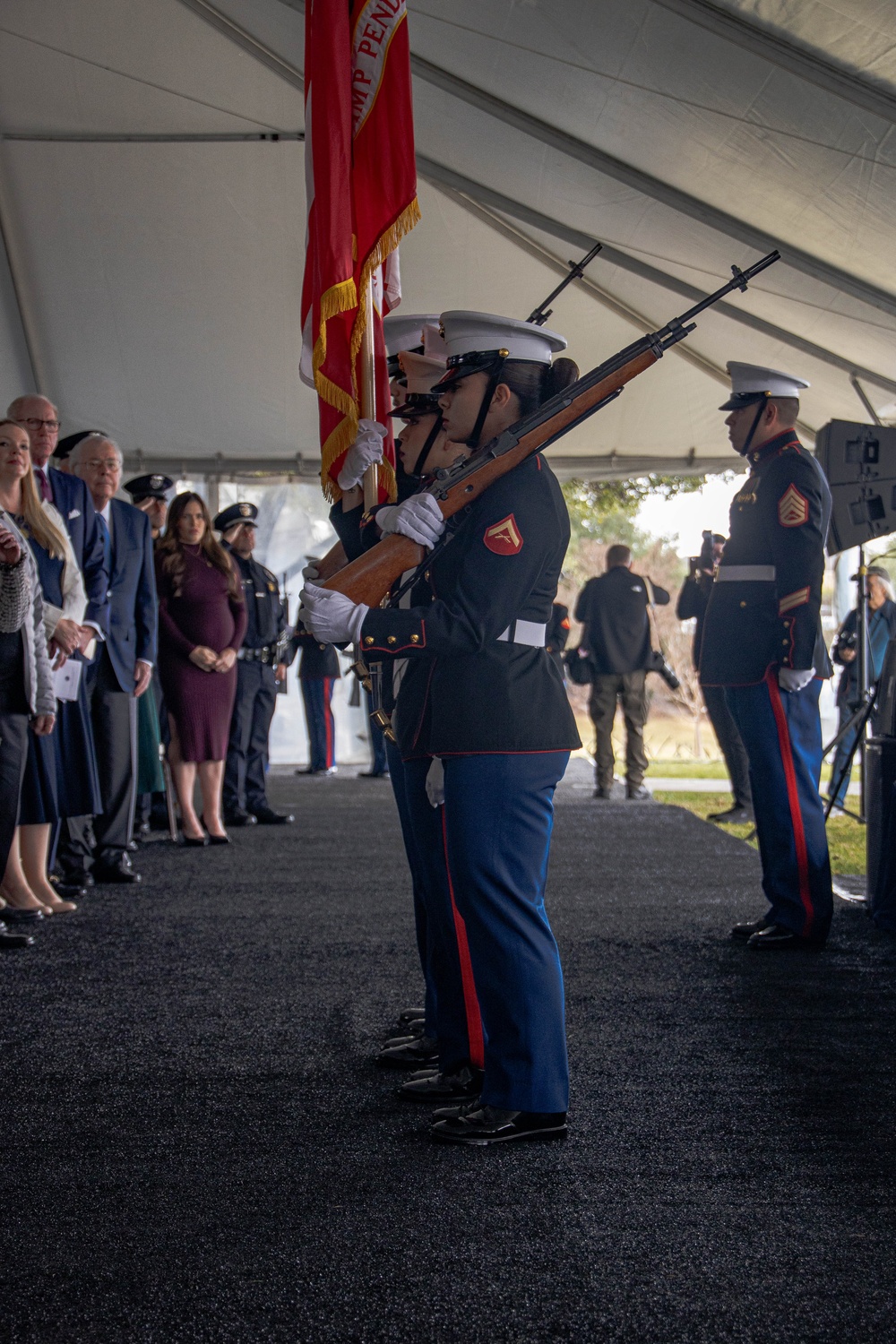 Marines Participate in Annual President Ronald Reagan Wreath Laying Ceremony