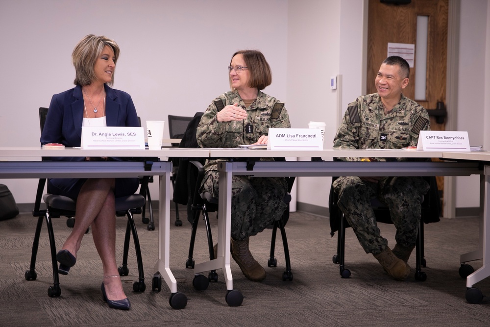 Chief of Naval Operations Visits NSA Crane, Purdue University