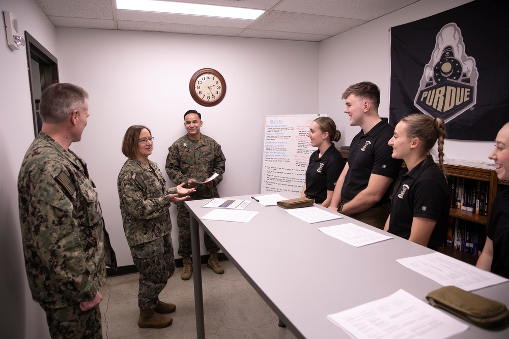 Chief of Naval Operations Visits NSA Crane, Purdue University